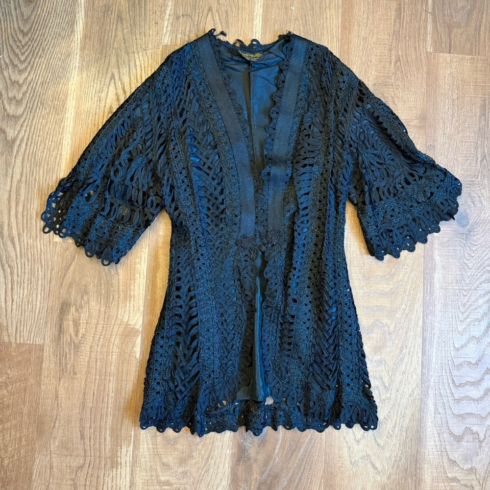 1800s Edwardian Ribbon Jacket XS